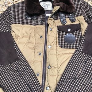 Customer tailored houndstooth coat